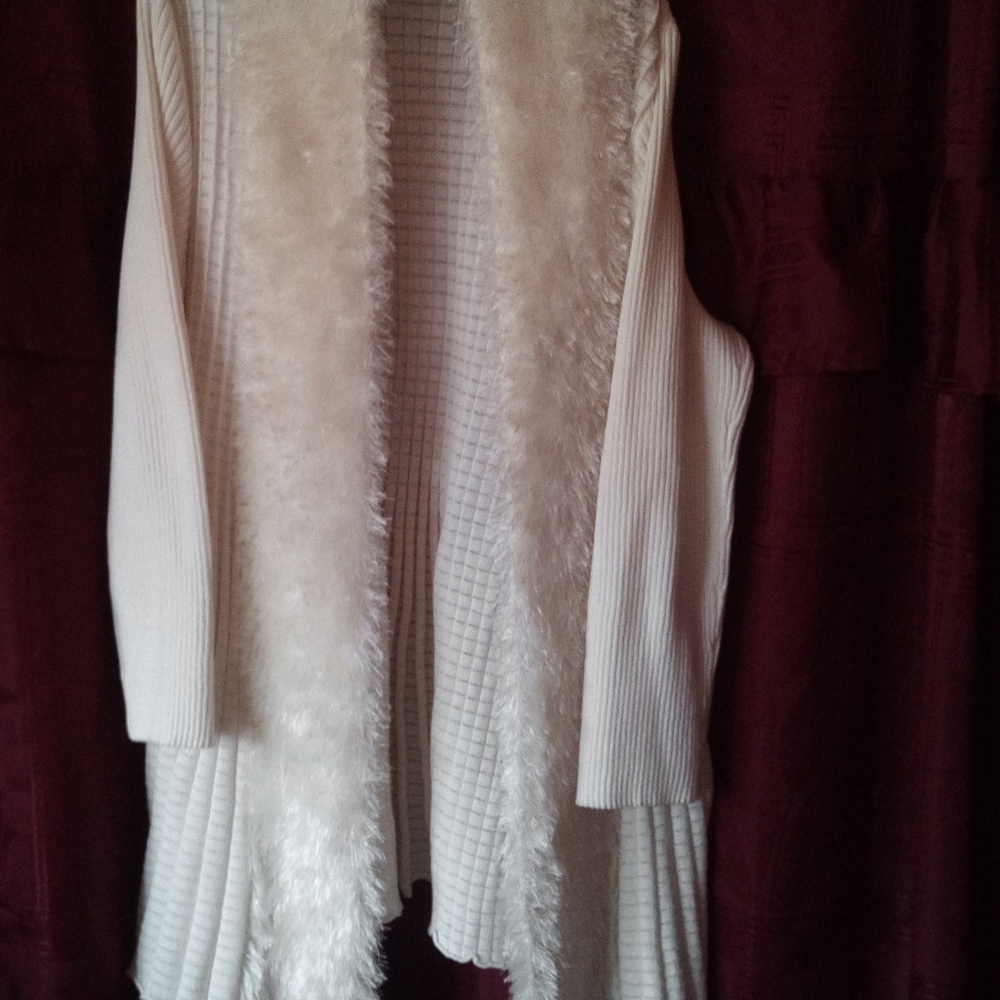 Longer women's cardigan sweater